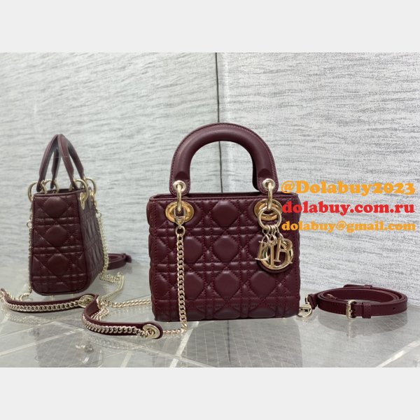 Top Quality DIOR lambskin mini lady bag 17cm