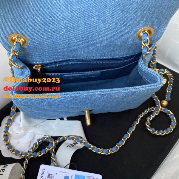 Best Replica AS1786/AS1787 light/deep Blue color Denim Handbags 2022