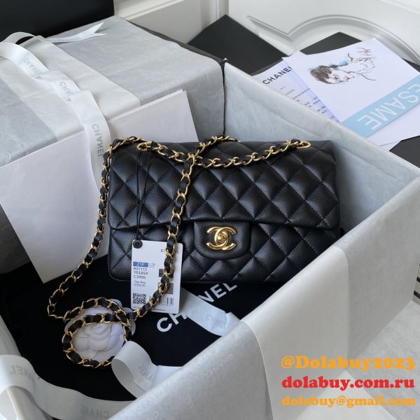 7 Star CC Small Flap Caviar Leather CF 23cm Bag