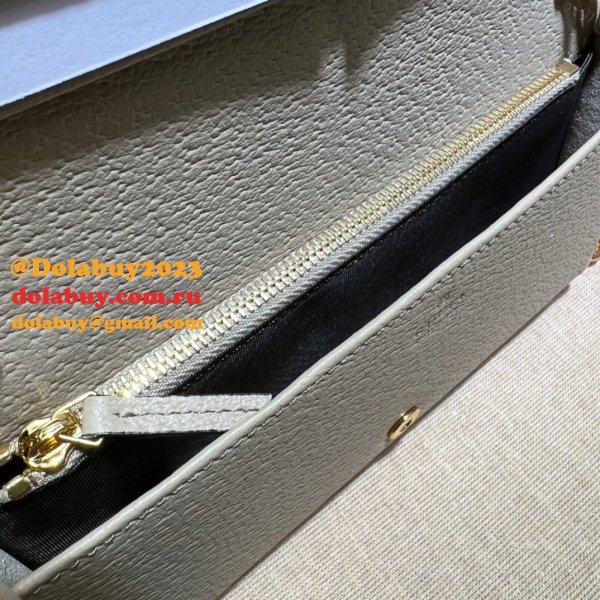 Gucci Replica 621892 Horsebit 1955 wallet with chain Top Quality GG Supreme