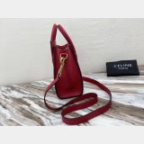 Celine Replica Red Luggage Nano Shopper 168243 Women's Leather