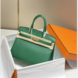 HERMES BIRKIN 25CM HALF HUMAN HANDMADE STICHING